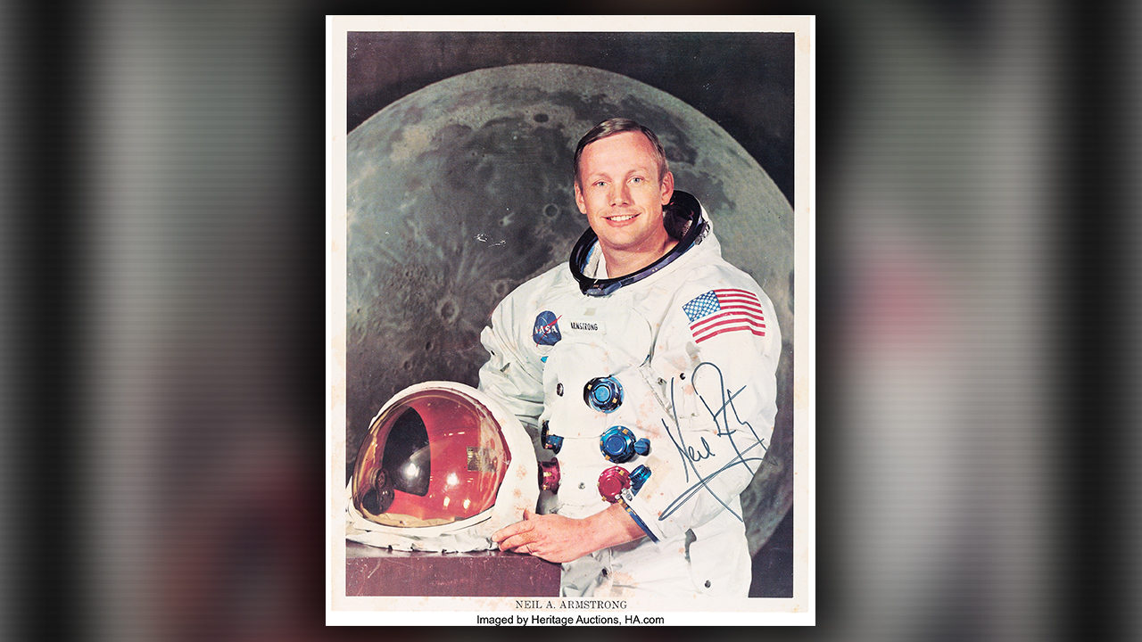 Memorabilia from astronauts Neil Armstrong, John Glenn up for...